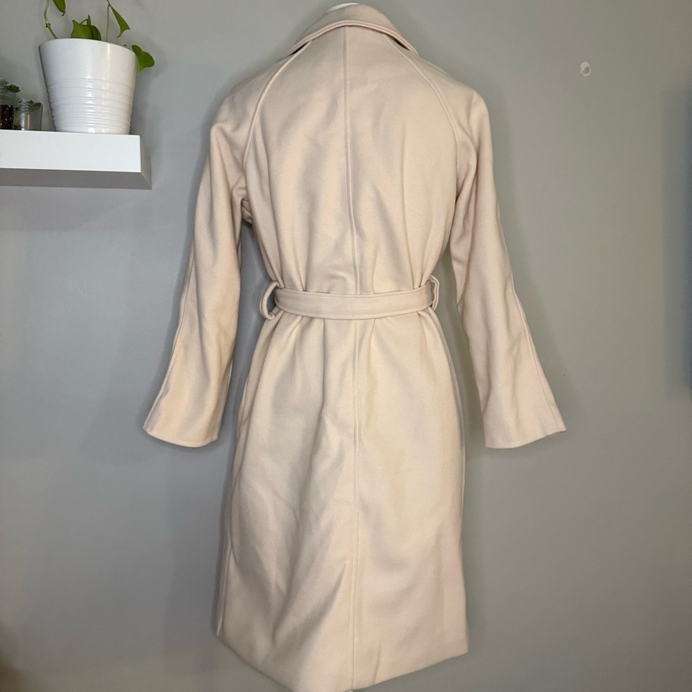 Jiepotu Cream Pea Coat - Picture 2 of 6